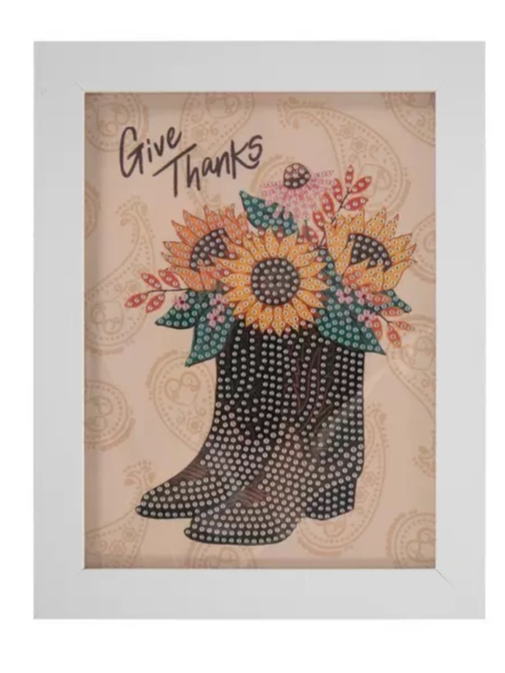 New Hobby Lobby Cowboy Boots ‘Give Thanks’ Diamond Art Kit